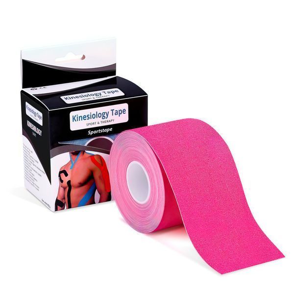 Кінезіо тейпи Kinesiology tape, 2см х 5м ∙ Еластичний пластир &ndash; тейп для тіла, спини та шиї в рулоні 52710 фото