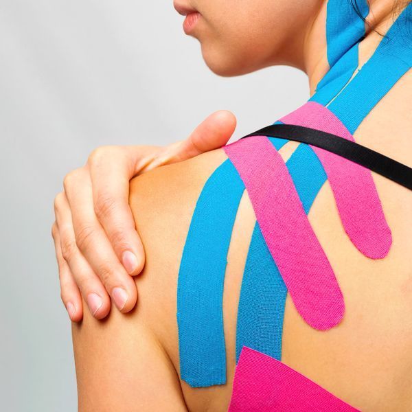 Кінезіо тейпи Kinesiology tape, 2см х 5м ∙ Еластичний пластир &ndash; тейп для тіла, спини та шиї в рулоні 52710 фото
