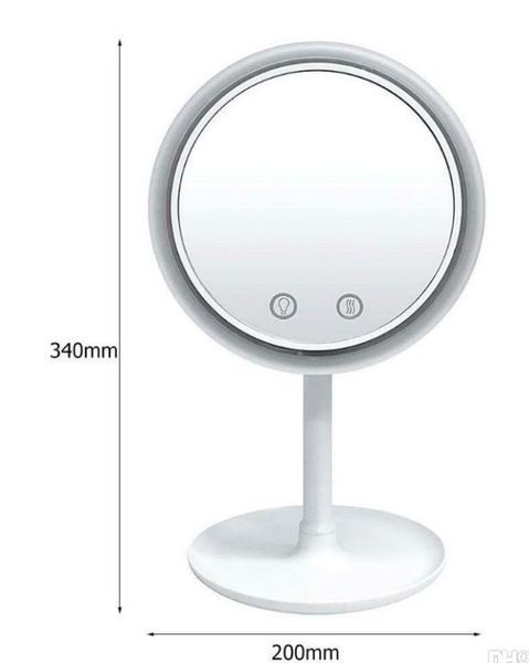 Зеркало Косметическое С LED Подсветкой и Вентилятором Beauty Breeze Mirror 1288169256 фото