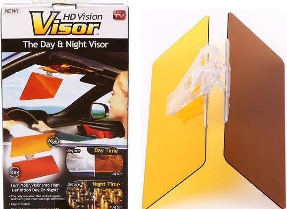 Антибликовый козырек для автомобиля HD Vision Visor Clear View, защита от солнца, фонарей, фар PR1 899279348 фото