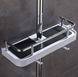 Полиця для ванної кімнати Shower Rack Регульована стійка для душу з тримачем шланга та гачками 52870 фото 1