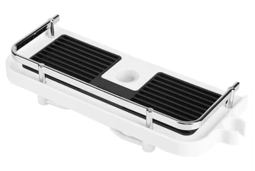 Полиця для ванної кімнати Shower Rack Регульована стійка для душу з тримачем шланга та гачками 52870 фото