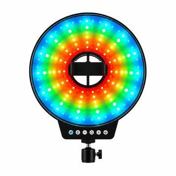 Світлодіодна LED лампа MJ-261 кільцева RGB 26 см з USB підключенням &bull; Кільцева лампа MJ-261 для фото, відео, селфі, стримів, TikTok і зйомки контенту 58422 фото