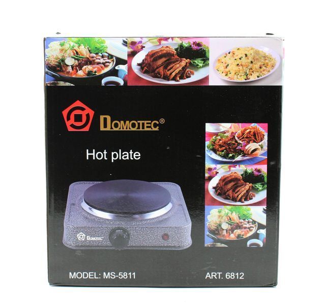 Настільна дискова плита Domotec MS-5811 на 1 конфорку ∙ Електроплита одноконфоркова, 1500Вт 51947 фото
