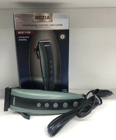 Машинка для стрижки волосся Rozia HQ-351 з насадками, ножицями та гребінцем Машинка провідна електрична від мережі 52567 фото